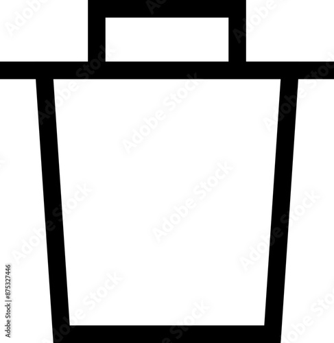 Icon about trash bin
