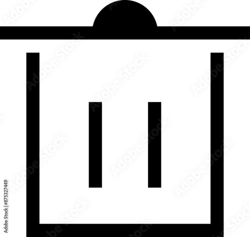 Icon about trash bin
