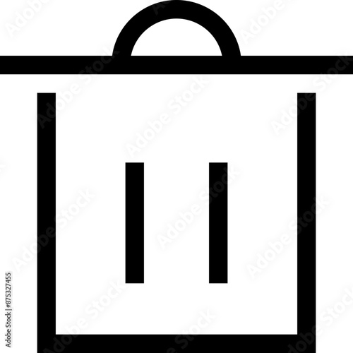 Icon about trash bin
