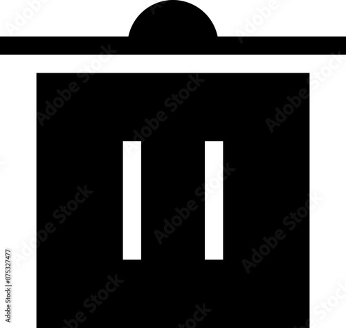 Icon about trash bin
