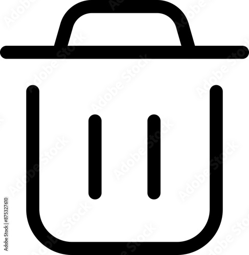 Icon about trash bin
