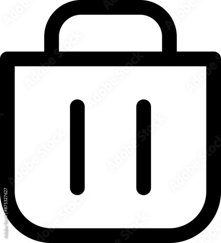 Icon about trash bin
