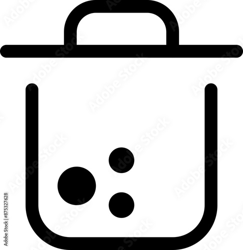 Icon about trash bin
