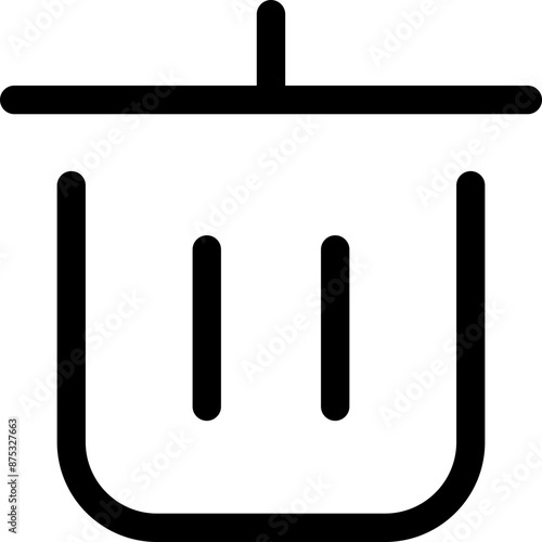 Icon about trash bin
