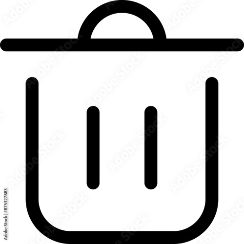Icon about trash bin
