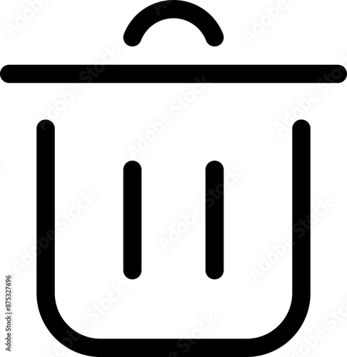 Icon about trash bin
