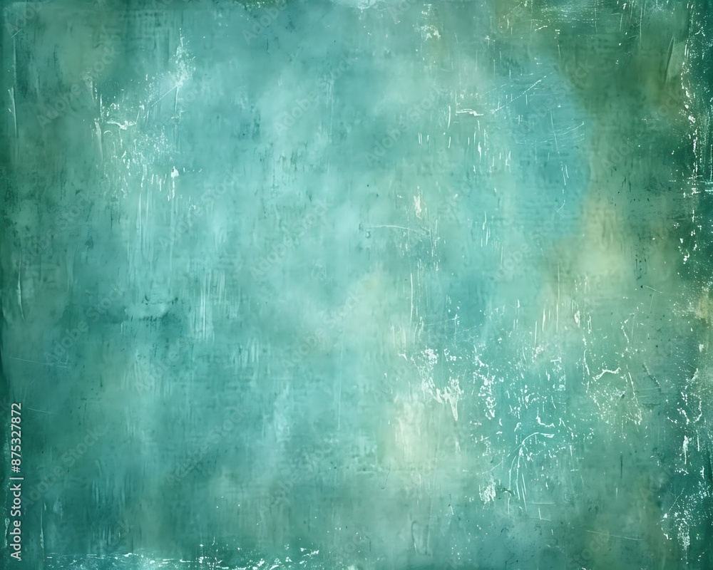 Obraz premium Dark green blue turquoise stone concrete paper texture background.