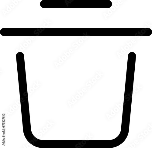 Icon about trash bin
