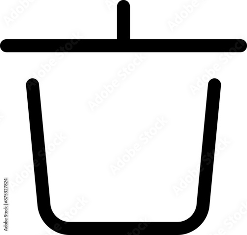Icon about trash bin
