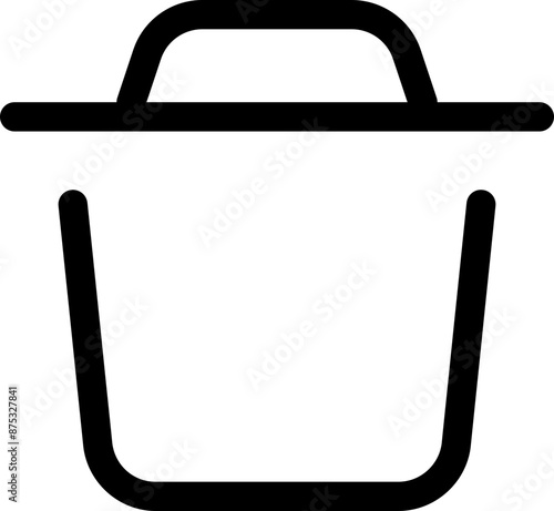 Icon about trash bin
