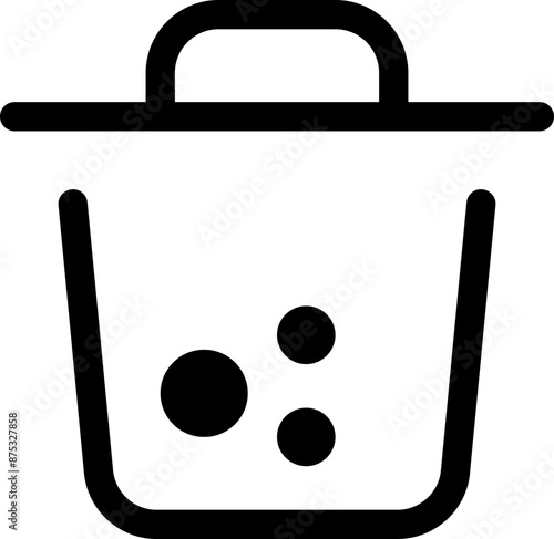 Icon about trash bin
