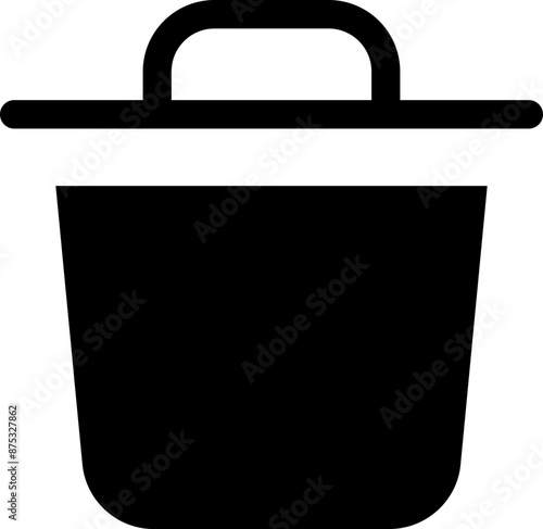 Icon about trash bin
