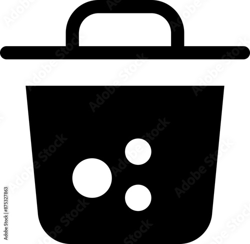 Icon about trash bin
