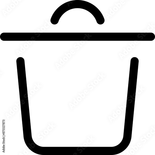 Icon about trash bin
