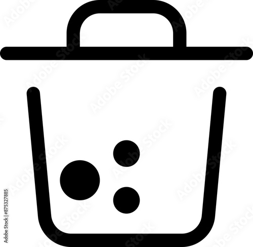 Icon about trash bin
