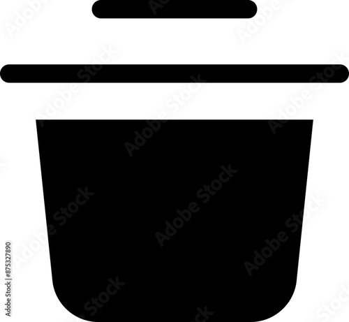 Icon about trash bin
