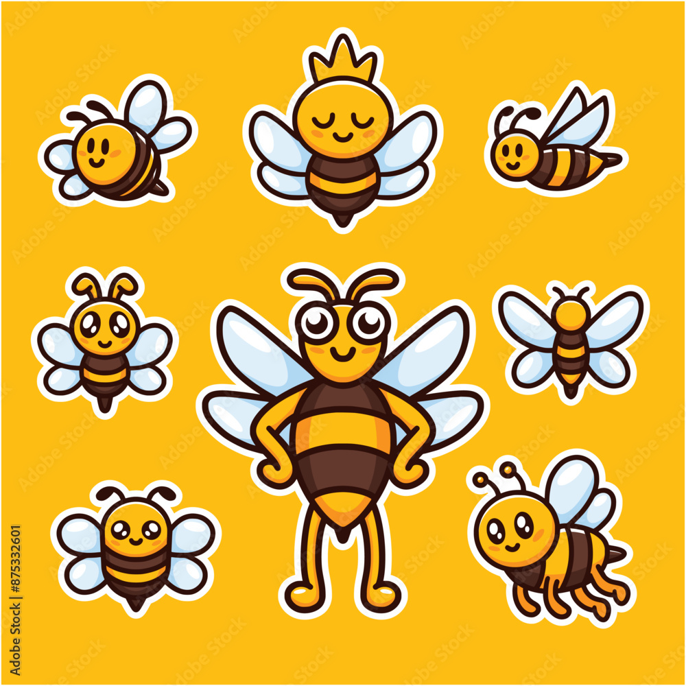 Obraz premium Bee and Honey