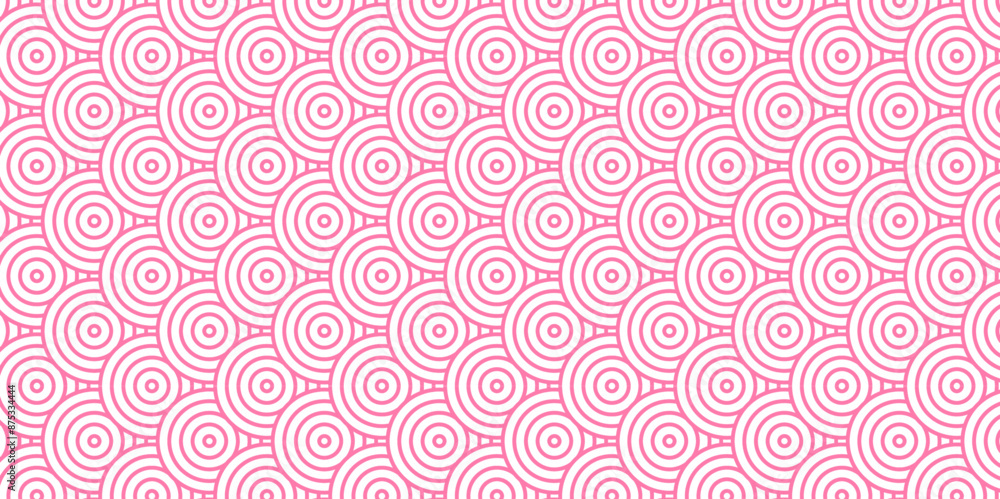Minimal diamond vector overlapping Pattern geometric wave spiral and abstract circle wave line. pink color seamless tile stripe geometric create retro circle line backdrop white pattern background. Minimal diamond vector overlapping Pattern geometric wave spiral and abstract circle wave line. pink color seamless tile stripe geometric create retro circle line backdrop white pattern background.