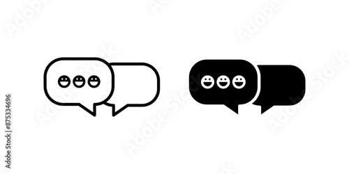 Feedback icon set. Review Symbol. Chatting sign. for mobile concept and web design. vector illustration on white background