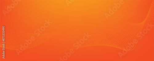 Abstract vector orange gradient wave background. EPS10 