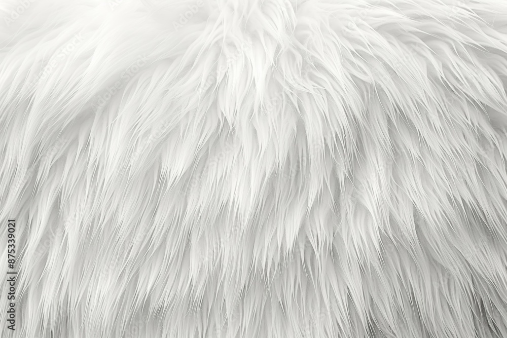 Obraz premium Fur Material Structure Background - Generative AI