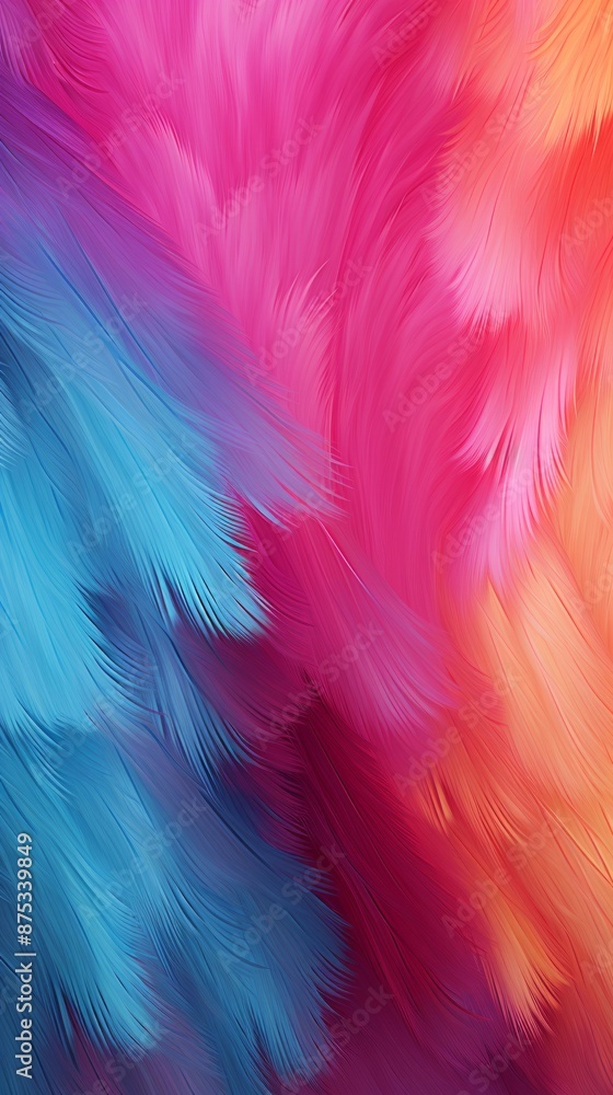 Fur Material Structure Background - Generative AI Fur Material Structure Background - Generative AI