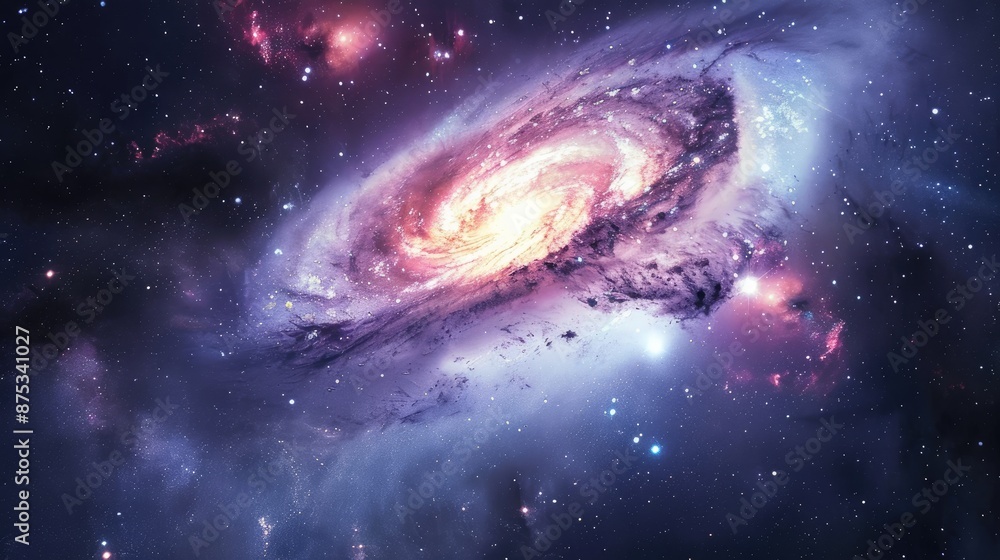 Obraz premium Beautiful Wallpaper of Space and Galaxies