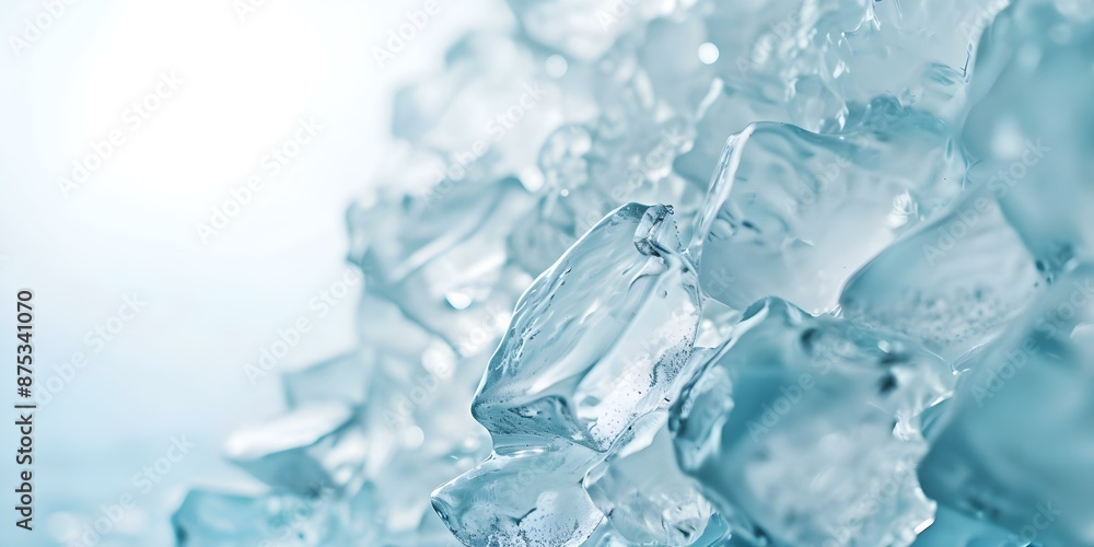 Double Exposure of Towering Blue Ice Wall Close-Up with Copy Space. Concept Ice Climbing, Double Exposure, Copy Space, Blue Ice Wall, Close-Up Double Exposure of Towering Blue Ice Wall Close-Up with Copy Space. Concept Ice Climbing, Double Exposure, Copy Space, Blue Ice Wall, Close-Up
