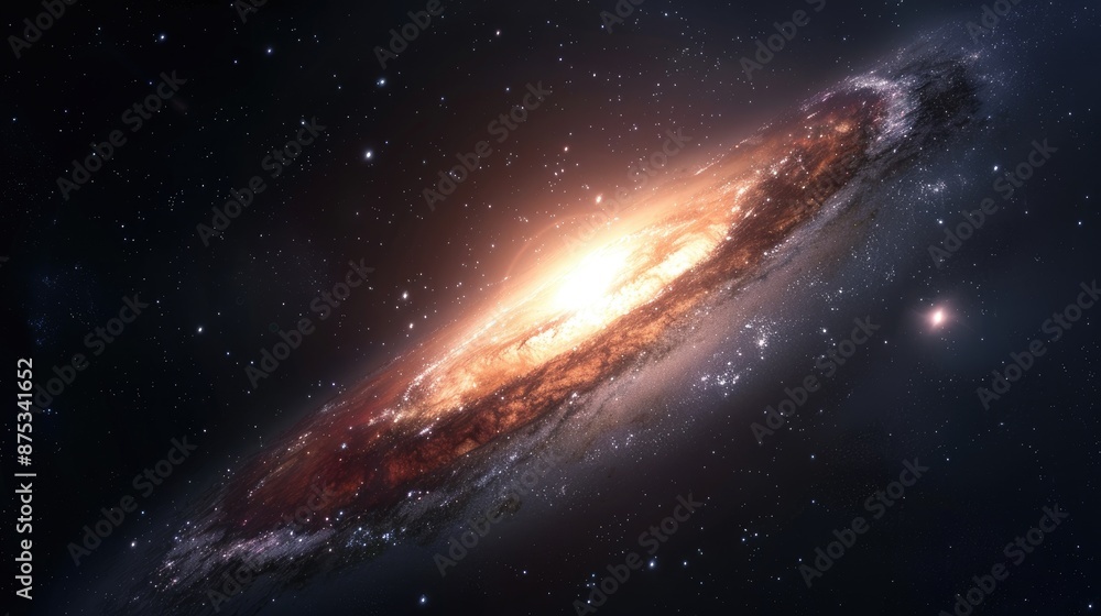 Fototapeta premium Beautiful Wallpaper of Space and Galaxies