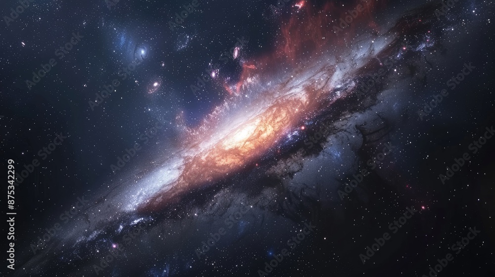 Fototapeta premium Elegant Space and Galaxy Background