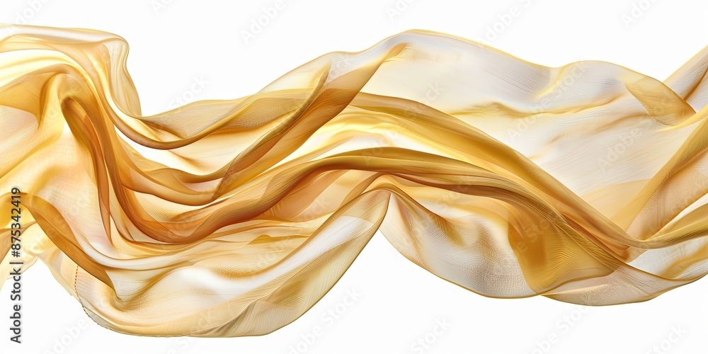 Abstract Golden Fabric Waves. Abstract Golden Fabric Waves.