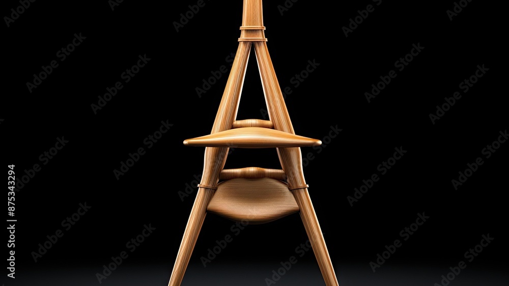 Naklejka premium wooden easel