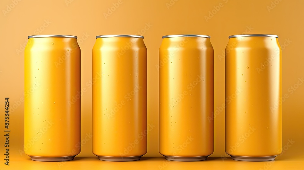 Yellow aluminum cans Yellow aluminum cans