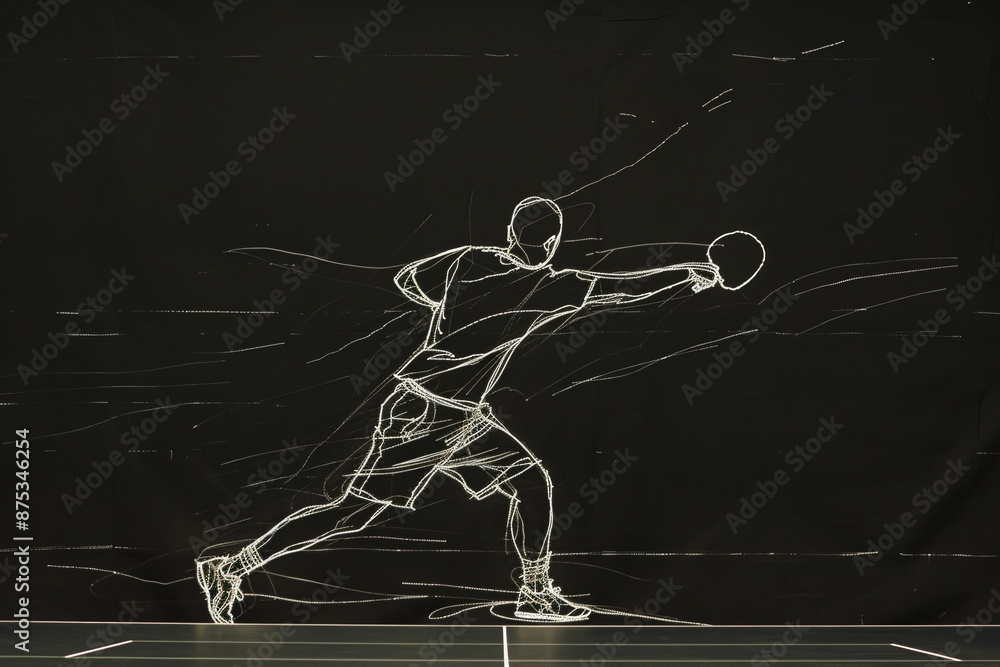 A man is playing table tennis and is in the process of hitting the ball A man is playing table tennis and is in the process of hitting the ball