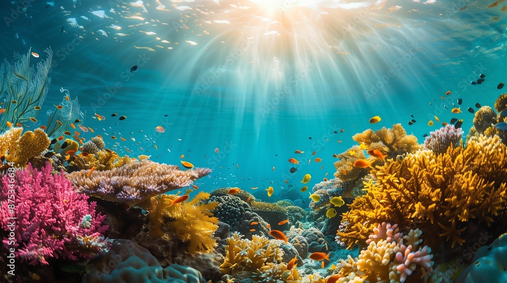 Obraz premium Monitoring Ocean Acidification: High-Tech Solutions and Marine Conservation