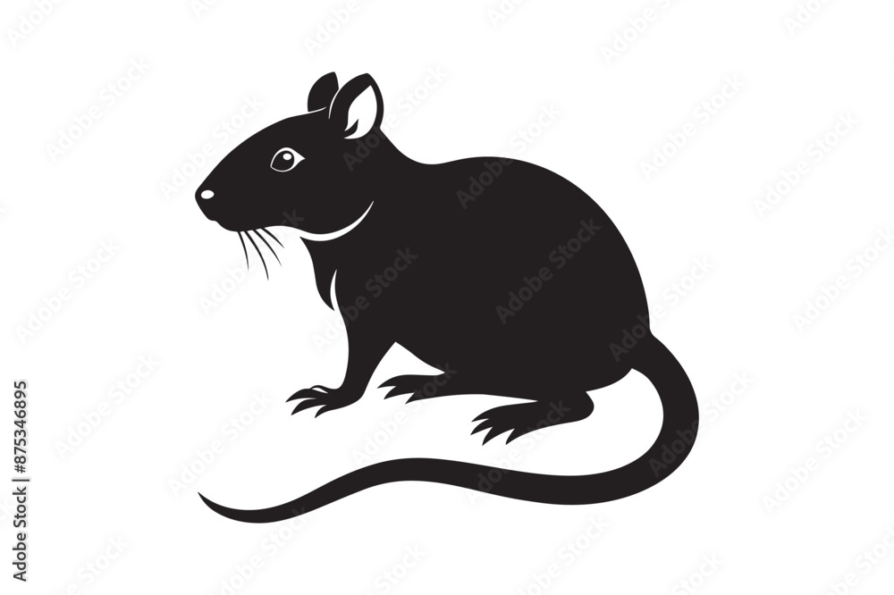 Obraz premium Rat vector art illustration 