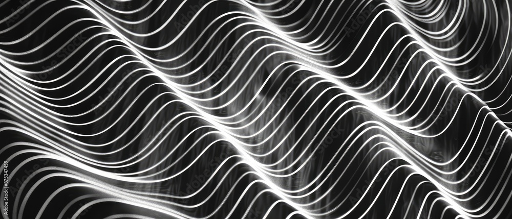 Ultrawide Black And White Wavy Rough Lines Pattern Abstract Backdrop Image Ultrawide Black And White Wavy Rough Lines Pattern Abstract Backdrop Image