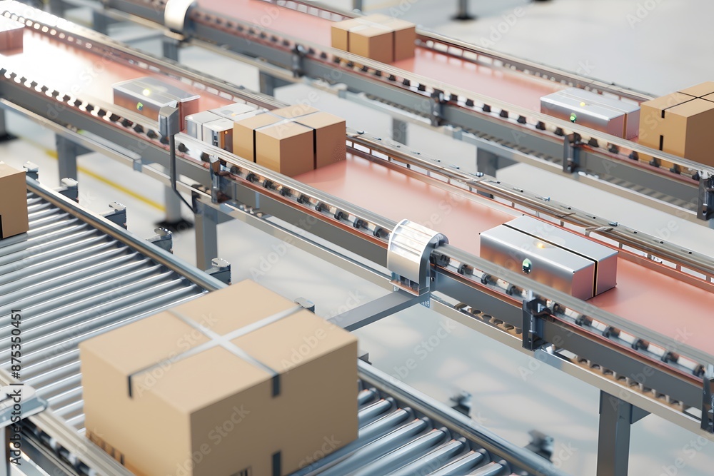 3D rendering of factory and machinery models 3D rendering of factory and machinery models