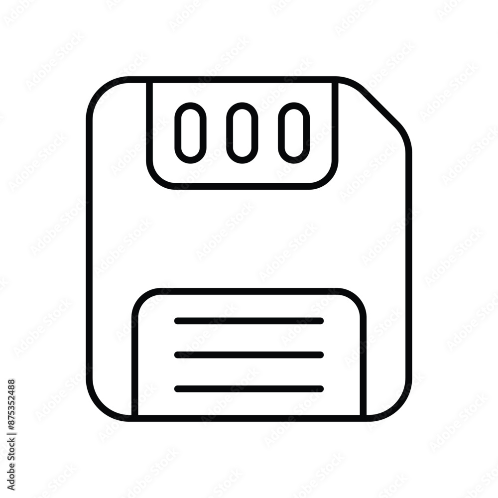 save icon with white background vector stock illustration save icon with white background vector stock illustration