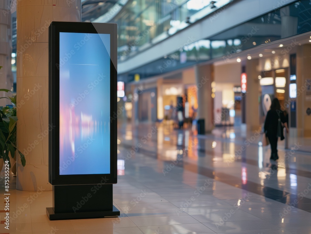 customizable digital signage screen in a public place, generative ai customizable digital signage screen in a public place, generative ai