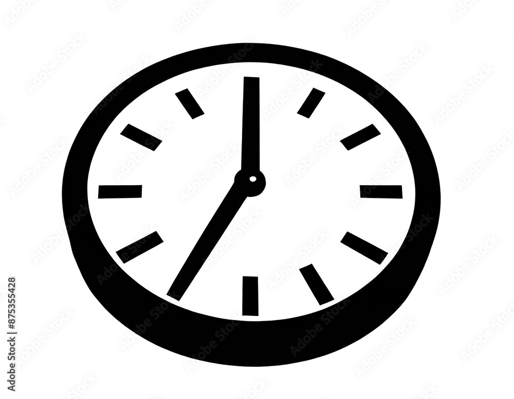 schwarze Silhouette Kontrast Uhr icon isoliert auf weißen Hintergrund, Freisteller schwarze Silhouette Kontrast Uhr icon isoliert auf weißen Hintergrund, Freisteller