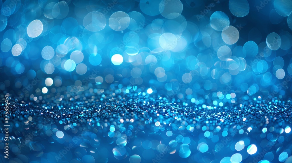 Abstract Blue Bokeh Background. Abstract Blue Bokeh Background.