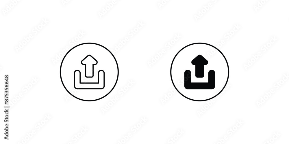 upload icon with white background vector stock illustration upload icon with white background vector stock illustration