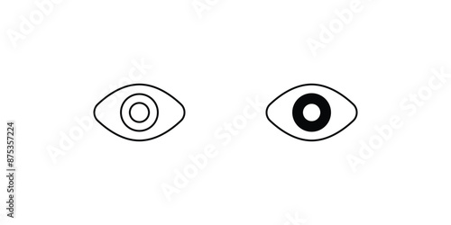 visible icon with white background vector stock illustration