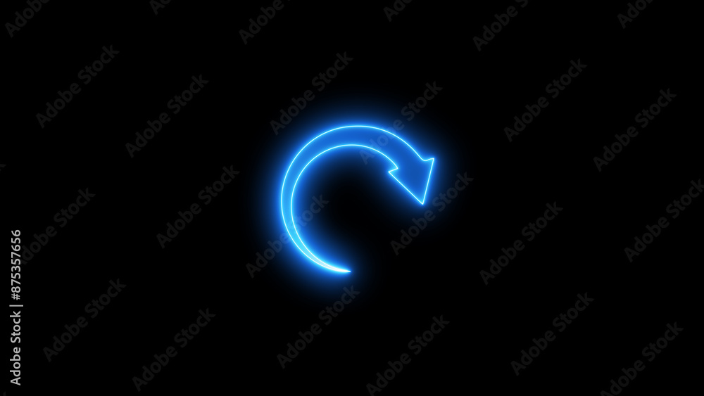 Neon circle loading icon. Glowing Colorful Loaders symble. Neon upload download round icon. Neon circle loading icon. Glowing Colorful Loaders symble. Neon upload download round icon.