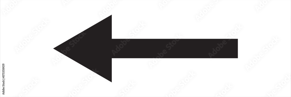 Black arrow icon vector, Long arrows icon . arrow pointing to right way. Black arrow icon vector, Long arrows icon . arrow pointing to right way.