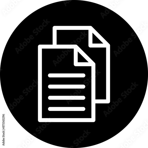 Copy Vector Line White Circle Black