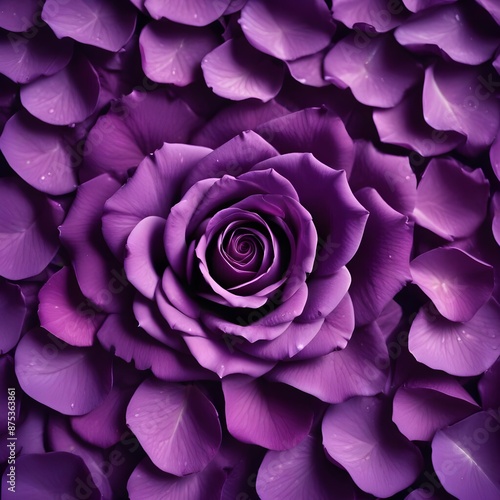 Wallpaper Mural Vibrant purple rose petals background Torontodigital.ca