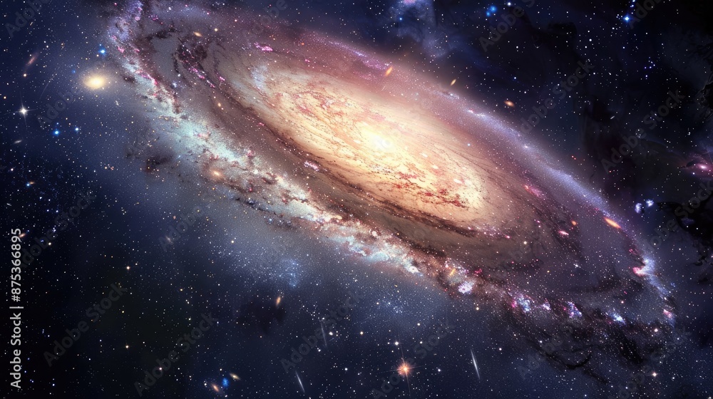 Elegant Space and Galaxy Background Elegant Space and Galaxy Background