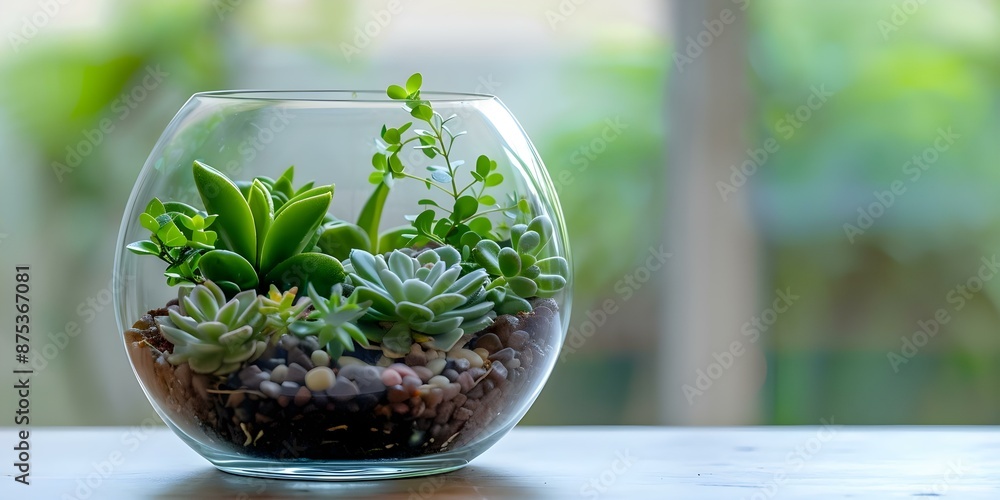 Create Your Own Miniature Garden DIY Terrarium Kits for Charming Indoor Greenery. Concept Indoor Gardening, DIY Projects, Terrarium Kits, Miniature Gardens, Green Home Decor Create Your Own Miniature Garden DIY Terrarium Kits for Charming Indoor Greenery. Concept Indoor Gardening, DIY Projects, Terrarium Kits, Miniature Gardens, Green Home Decor